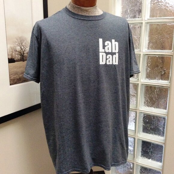 2 Dog T-Shirts, Labrador Retriever Dad, LAB DAD, Cold Nose Warm Heart Size XXL - Picture 1 of 5